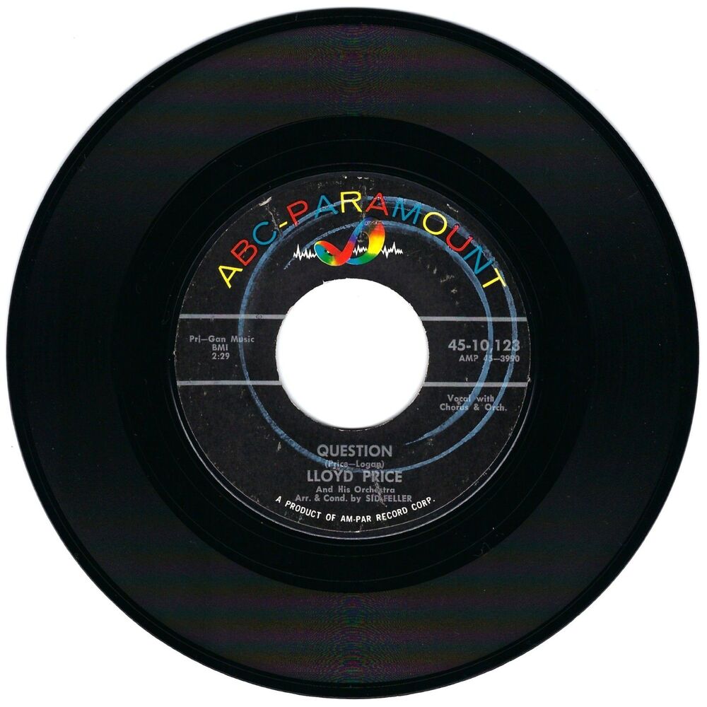 Lloyd Price 45 RPM - Question / If I Look A Little Blue VG Soul '60